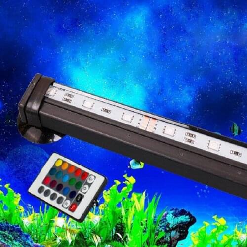 Aquarium Energy-saving underwater bubble dive led light colorful remote color changing fish tank lamp 61/71/76/86/91/106/112cm