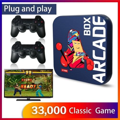 Pawky box pro Wireless Game Console PS1 N64 PSP 50000 Games 8K Retro Game Player Android TV 9.0/EE Game 4.2 Wifi TV Console Box