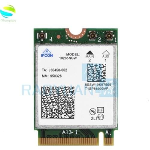 Wireless wifi Card Tri-Band For Intel Wireless-AC18265 18265NGW Bluetooth 4.2 Dual Band 2.4GHz5GHz 867Mbps