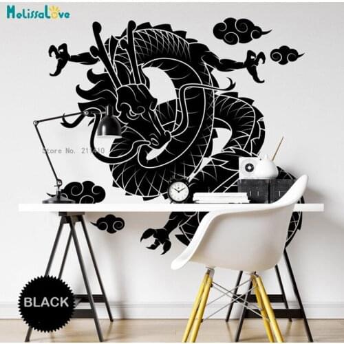 Large Size Dragon Vinyl Wall Decal Art Tattoo Home Oriental Decor Living Room Bedroom New Stickers Removable YT6182