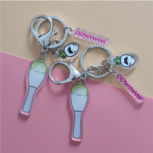 KPOP MAMAMOO Light Stick Acrylic Key Chain Keyring HWA SA SOLAR Fans Collection JH48