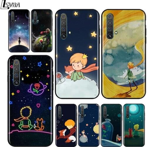 Cute little prince for OPPO Realme V15 X5 X3 X50 X7 X2 C17 C11 C3 C2 7 7i 6 6S 6i 5 Narzo 20 Pro Black Phone Case