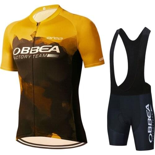 Cycling Team Jersey Orbeaful Newset Summer Quick Dry Bicycle Clothing Maillot Ropa Ciclismo MTB Cycling Clothing Men Suit