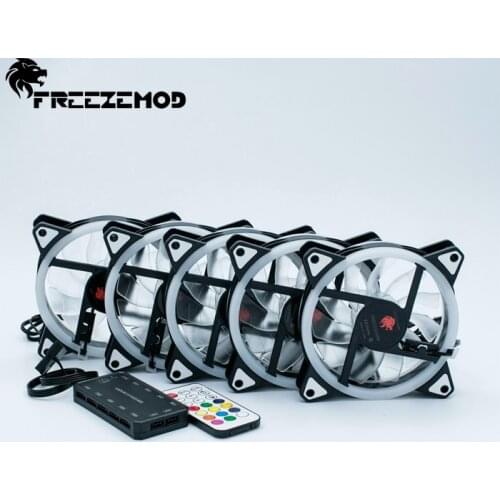 FREEZEMOD computer 12CM full color fan hydraulic bearing CE certification 366 mode gradient. RBW-CH5