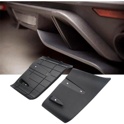 2pcs ABS Rear Bumper Lip Air Diffuser Valance Foil Kit For Ford For Mustang 2018 2019 GT R Style