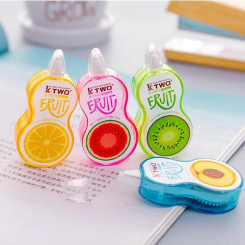 1 Piece Kawaii Cartoon Fruit Students Correction Tape Children Diary Decorative School Office Stationery