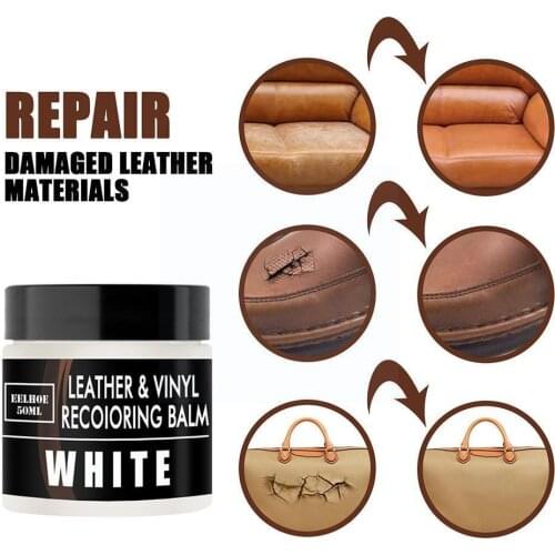 50ml Leather Repair Cream Filler Compound For Leather Cleaning Burns Home Restoration Practical Tools Cracks Hole Household S4F6
