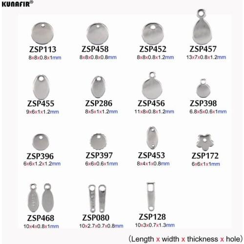 KUNAFIR WHITE color Laser engraving LOGO stainless steel tags carving necklace labels 50-500pcs/lot jewelry part