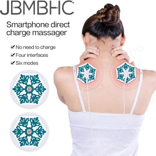 Back Massager Portable Electric Muscle Stimulator EMS Acupuncture Tens Therapy Massage Pads Face Care Health Care