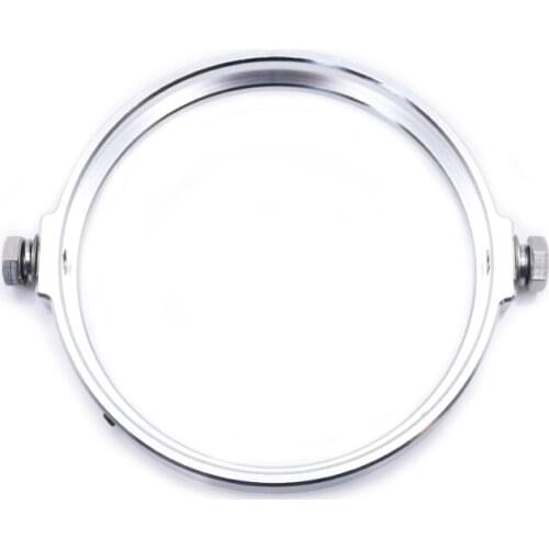 Motorcycle 7" Headlight Frame Universal Motorbike Scooter Retro Black Chrome Decor Guard Motor 7 Inch Headlamp Protection Cover