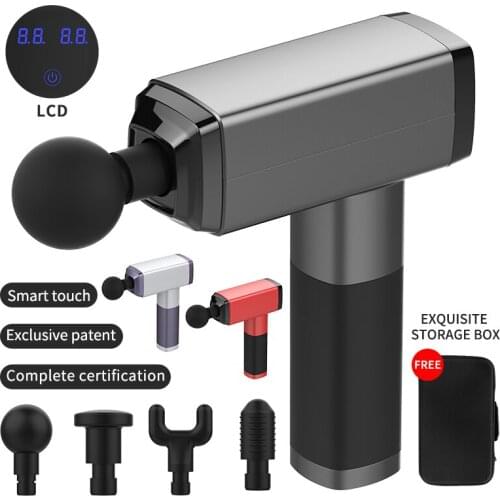 EMS Muscle Massage Gun 6 Gears Vibration Body Massage Deep Tissue Relaxed Pain Relief Muscle Massager Body Relaxation Slimming