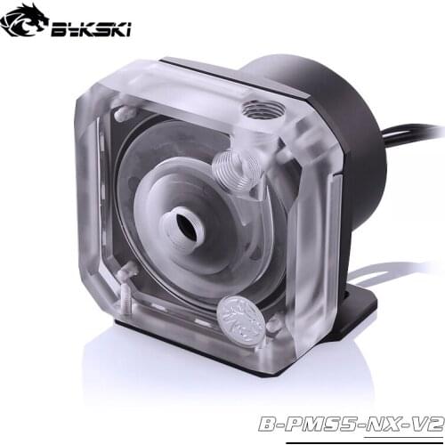 Bykski PWM Automatic Speed Control Pump Water Cooling System Maximum Flow 1100L/H Compatible D5 Pump 5 Colors Cover B-PMS5-NX