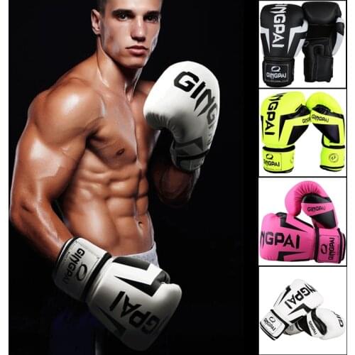 New 10oz 12oz Boxing Gloves Men and Women Professional MMA Gloves Fashion Punch Sandbag Muay Thai Fighting Training Gloves