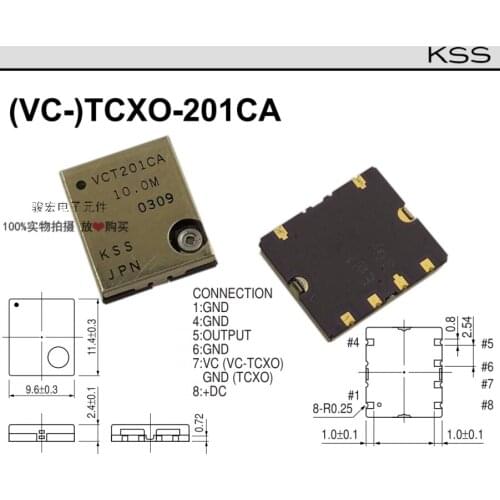 Original new 100% industrial wide temperature 5V pressure control SMD temperature compensated crystal oscillator 10MHZ Inductor