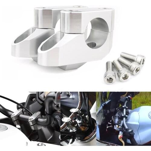 For Aprilia Tuono 1000 R Mana 850 Shiver Dorsoduro 1200 Caponord 1200 28mm 1 1/8" Handlebar Riser Fat Bar Back Move Riser Offset