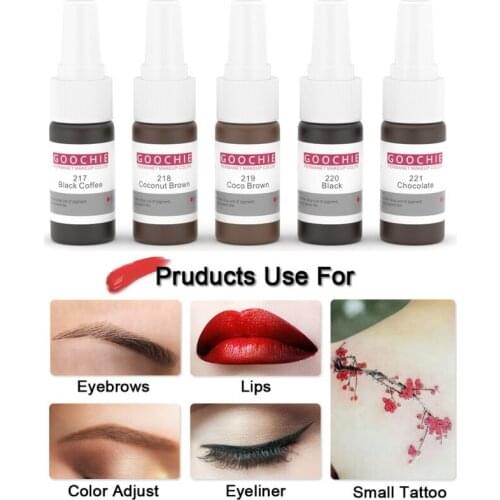 Professional 15ml Microblading Pigment Permanent Makeup Eyebrow Lip Eyeliner Tattoo Ink