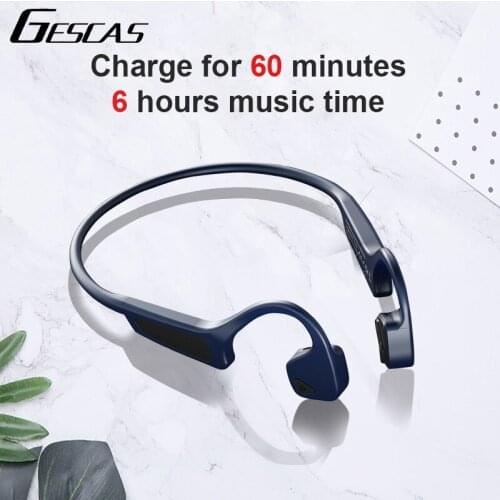 GESCAS Sports Bluetooth Headset G18 Bone Conduction For IOS Android Wireless Bluetooth Headset Sports 5.0 Bluetooth Headset