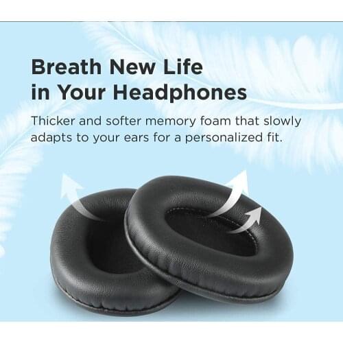 Upgraded Quality Ear Pads Covers Pads for Sony Mdr-7506,Mdr-v6,Mdr-v7,Mdr-Cd900st,M50XBT,M40X,MSR7 Dynamic Stereo Monitor Headph