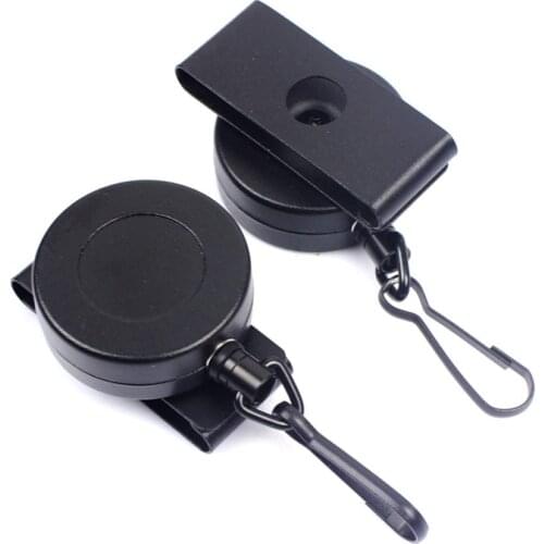 Zinc Alloy Military Braided Rope Keychain Sports Retractable Key Chain Anti-lost Telescopic Keyring Keys Buckle