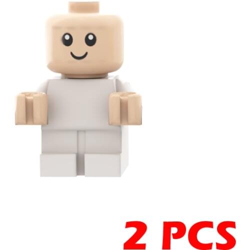 2PCS Babies Building Blocks Toys MOC 26556 25126 18855 Bricks DIY Infant Carriage Children Gifts