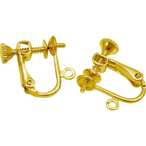 20 PCS Fashion Metal Copper Earrings Ear clip Base Setting Gold Rhodium Color Earrings Jewelry Making