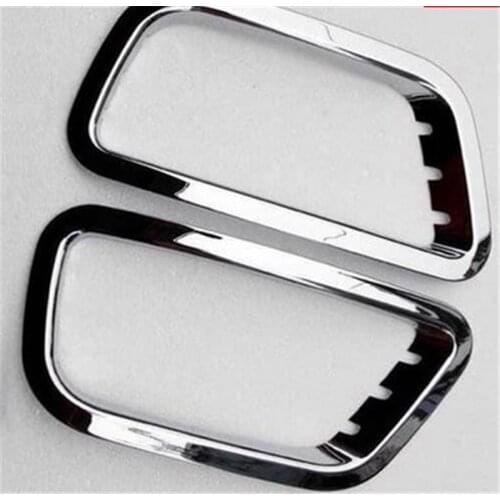 ABS Chrome Front +Rear Fog light Lamp Cover Trim For Zotye T600 2014 2015 Car styling