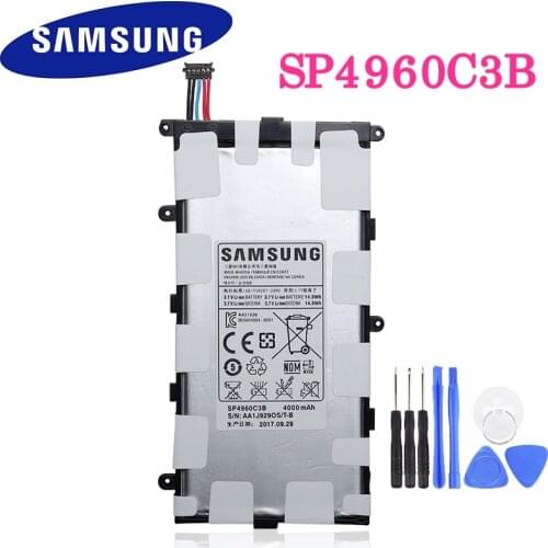 Samsung Original Tablet Battery SP4960C3B For Samsung GALAXY Tab 7.0 Plus P3110 P3100 P6200 P6210 Tablet Battery 4000mAh