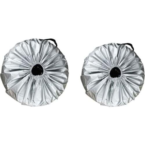 1PCS Tire Cover Case Car Silver Cloth Spare Tire Cover Storage Bags Carry Tire For Cars Wheel Protection Covers 4 Season