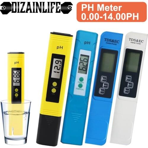 LCD Digital EC TDS PH Meter Tester Temperature Pen Water Quality Tester Hydroponic for Aquarium Pool Swimming PH Measure Device