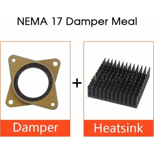 NEMA 17 Damper Meal & Stepper Motor Vibration Dampers Imported genuine shock absorber With Heat Sink for 42 stepper motor