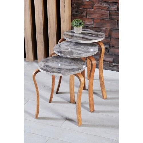 Zigon coffee table wood lükens foot gray marble pattern kudüm, zigon coffee table models