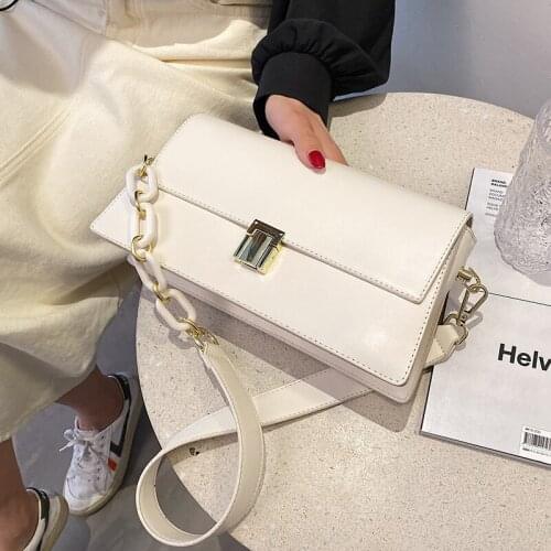 Design Female Crossbody Bags for Women 2021 Summer Fashion Messenger Bag Ladies Shopping Shoulder Bag Lock Underarm Clutch Purse