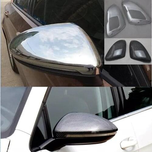 For Volkswagen GOLF 7 MK7 GTI Golf7 2013-2017 2018 2019 ABS Chrome Rear View Mirror Cover Trim Car Mirrors Cover Accessories