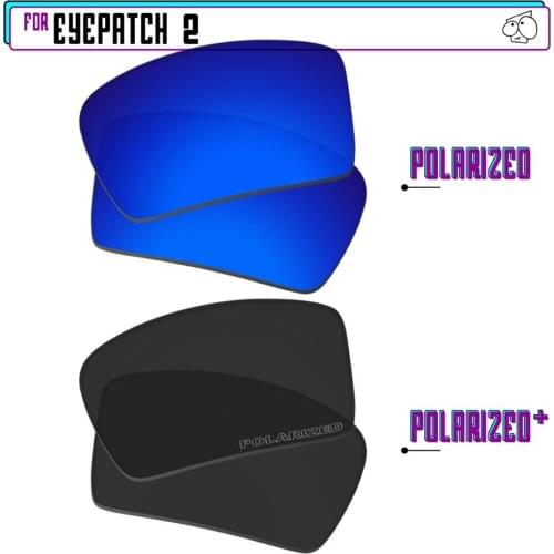 EZReplace Polarized Replacement Lenses for - Oakley Eyepatch 2 Sunglasses - Black P Plus-Navy P