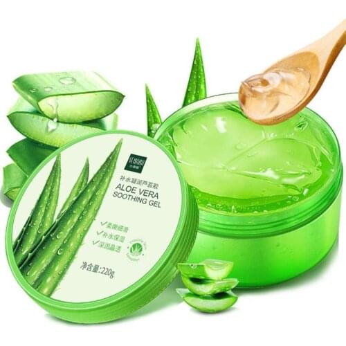 Pure Aloe Vera Gel Hyaluronic Acid Removal Acne Plants Cream Makeup Repair Moisturizing Base Primer Face Sun Care Skin J1V9