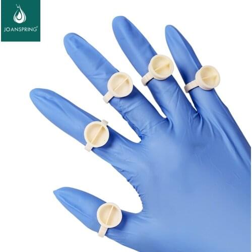 Hot Selling 100Pcs Eyebrow Tattoo Ring Cup Microblading Pigment Glue Holder Divider Tattoo Ink Pigment Holder Cup