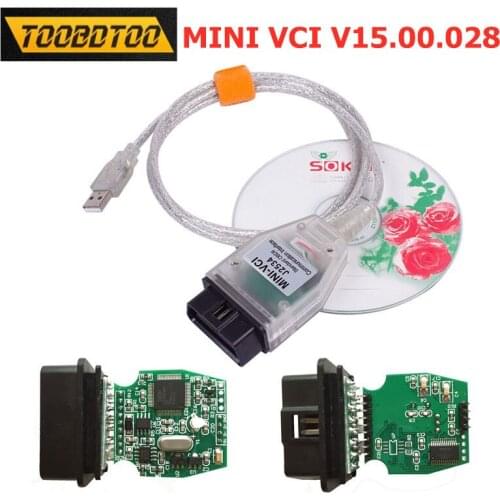 MINI VCI FT232RL/RQ Chip V15.00.028 For Toyota Car Diagnostic Interface MINIVCI J2534 provide communication to most of vehicles