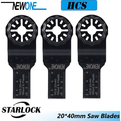 NEWONE 3/4 Inch HCS Standard Starlock E-cut Saw Blades for Starlock System Oscillating Multi-Tools Electric Trimmer cutting wood