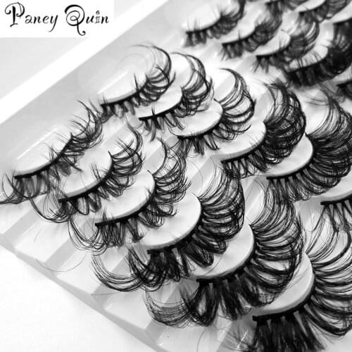 NEW 5Pair Makeup Fluffy Lashes 25mm 3d Mink Lashes Long Thick Natural False Eyelashes Lashes Vendors Mink Eyelashes Wholesale