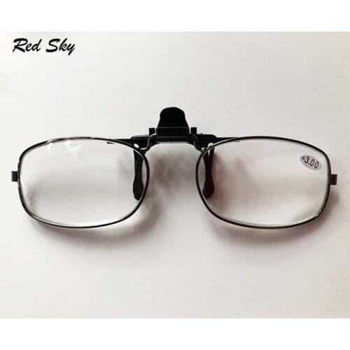 No Frame Clip On Reading Glasses Portable Rimless Presbyopic Magnifying Eyeglasses Outdoor Fishing Sports Eyewear