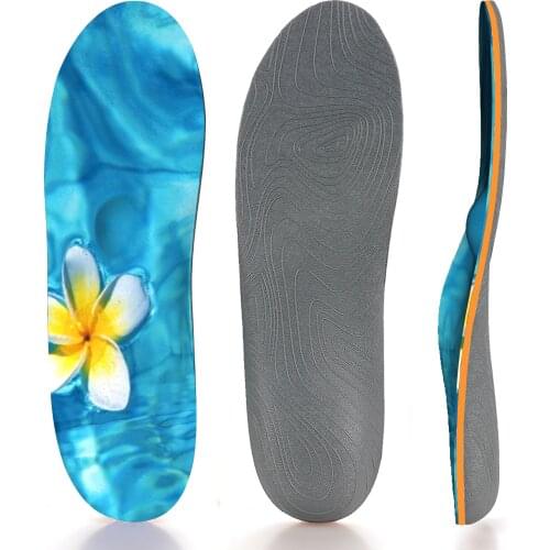 Soft And Shock-absorbing Air Arch Support Insole With Simple Design Flower Pattern