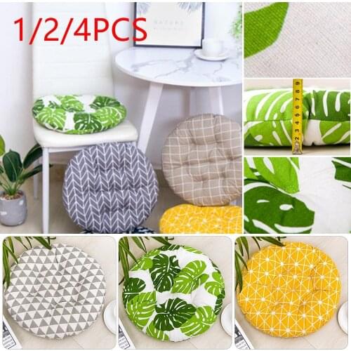 30 1/2/4PCS Round Winter Office Bar Chair Cushion Pad Cotton Thick Cushion Dining Chair Seat Pads Garden Floor Cushion Home Seat