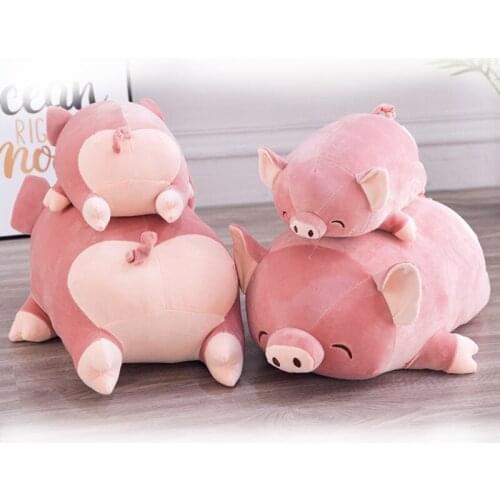 Soft Animal Simulation Pig Pillow Cushion 40/60cm Cute Fat Plush Toy Stuffed Lovely Birthyday Gift for Children