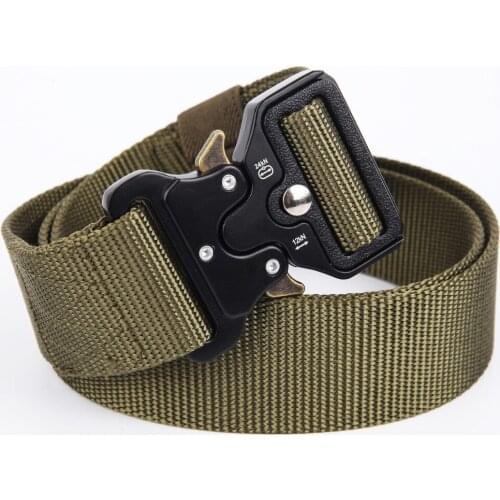 Mens Belt Army Outdoor Hunting Tactical Multi Function Combat Survival High Quality Marine Corps Canvas For Nylon Male Luxury