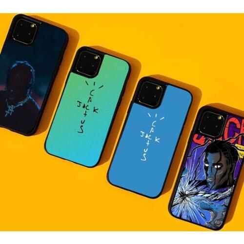 Cactus Jack Travis Scott Hiphop Phone Silicone PC+TPU Phone Case For Iphone XR 11 12 Mini Pro 7 8 Plus X Xs Max SE 2020 Cover