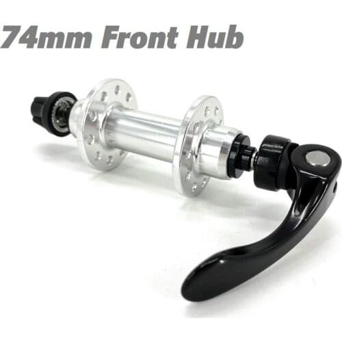 SP8 Folding Bike Front Hub 74mm 20 Hole Ultralight Aluminum Alloy Bearing Quick Release Hubs Silver