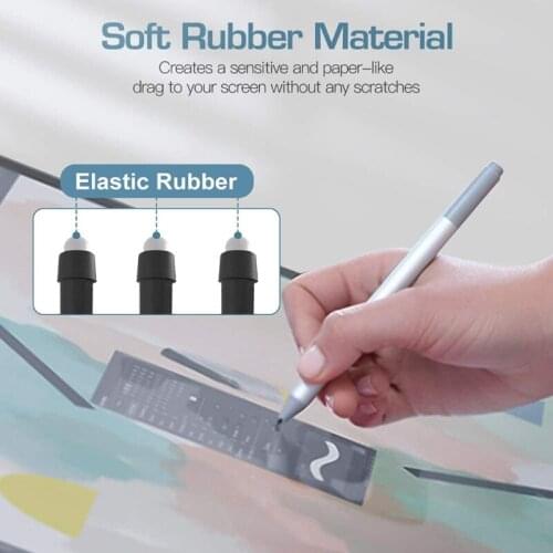 Replace Pen Refill Sensitive Fine Rubber Nib for microsoft- Surface Pro4/5/6/7