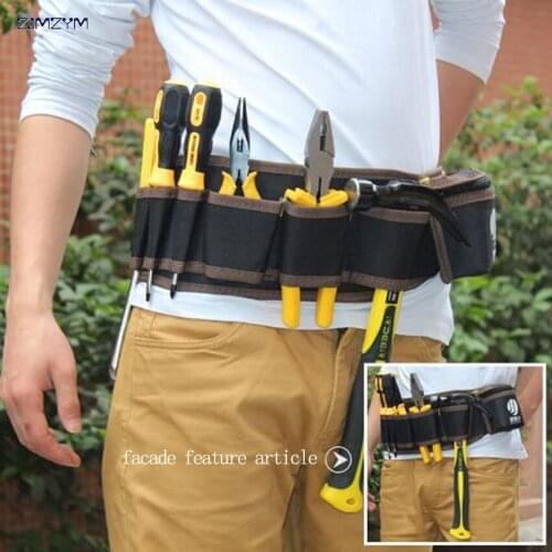 Multi-color Electricians Tool Belt Repair Pouch Pocket Tool Waist Bag Multifunctional Waterproof Carpenter Oxford cloth Tool Bag