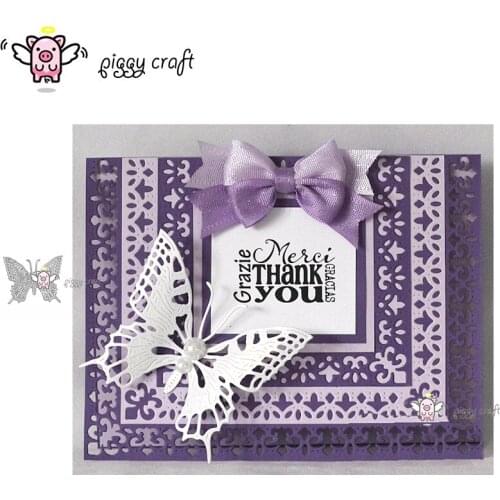 Piggy Craft metal cutting dies cut die mold New butterfly decoration Scrapbook paper craft album card punch knife art cutter die