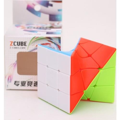 Zcube Twisted Skew Magic Cube Professional Speed Game Adult Children Educational Toys Puzzle Cubes Creative Game Gift